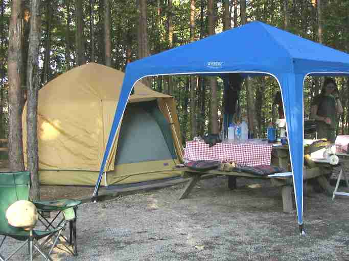 Large family tent and gazebo for car camping