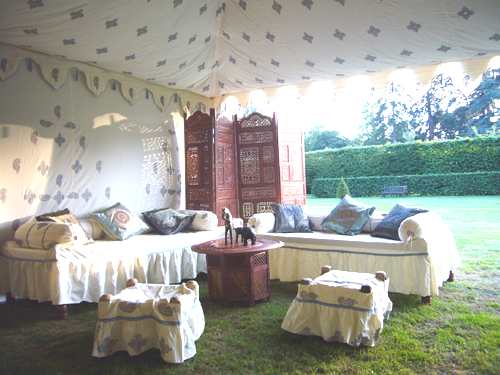 Cornish tent interior