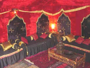 Moulin Rouge tent interior