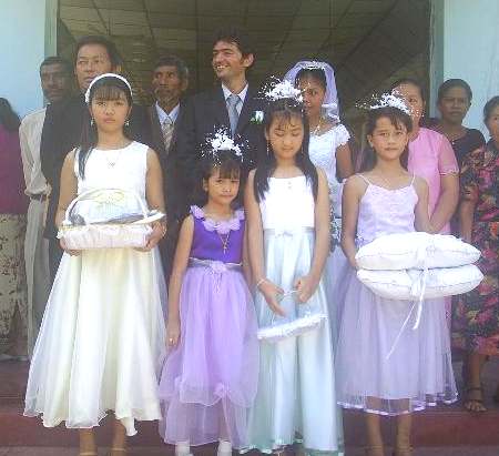 Wedding reception, Hakka people in a wedding in East Timor 2006