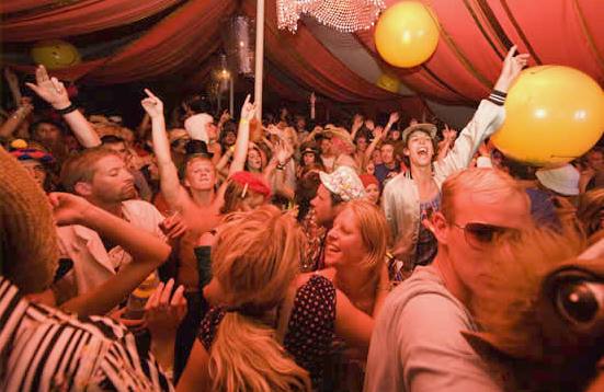 Bestival event Isle of Wight mouling rouge tent hire